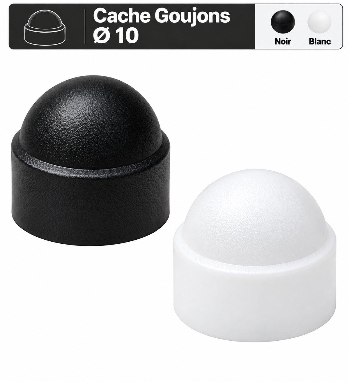 Caches pour goujons Ø10